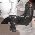 Abstract stone concrete animal statues marble abstract sea lion sculpture